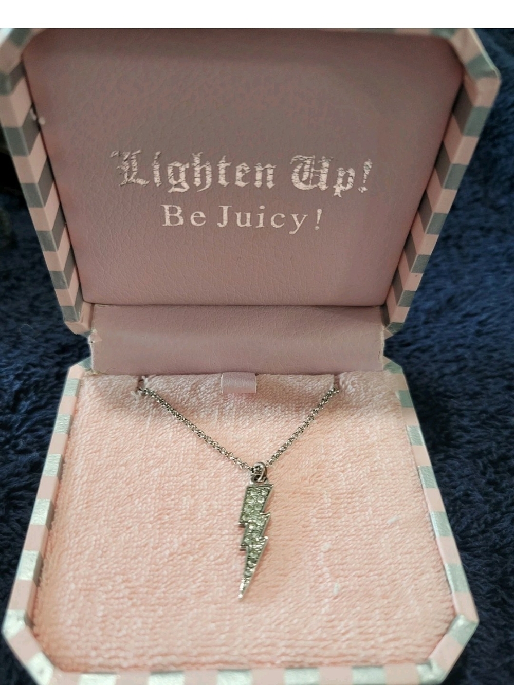 VINTAGE Y2K Juicy Couture Lightning Bolt NECKLACE